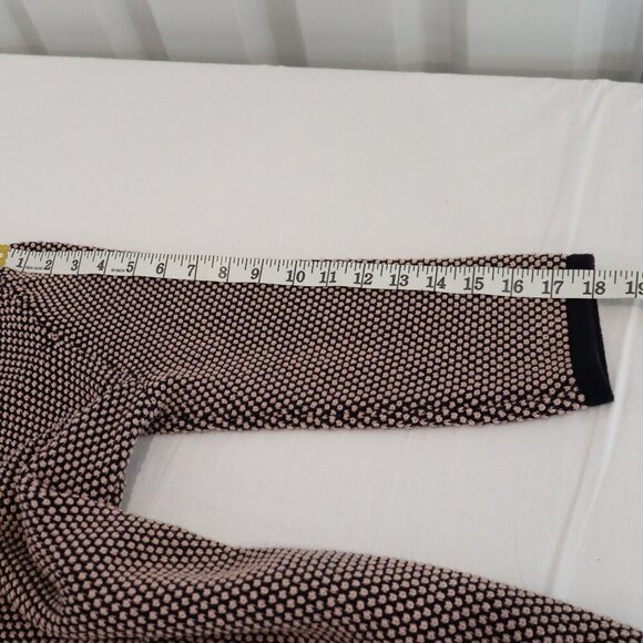 COS Womens Textured Knit Sweater Dress Pink Navy 3/4 Sleeves Size Med Cotton EUC - Picture 7 of 7